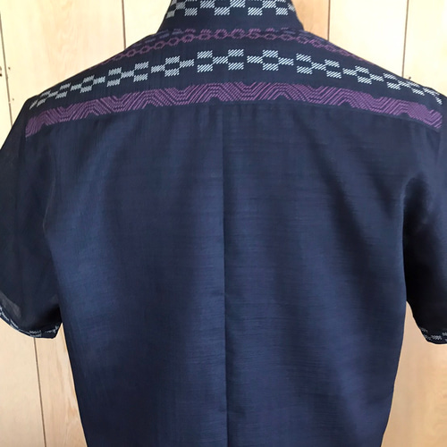 star**men's MINSAH かりゆしウェアLサイズ ミンサー star様