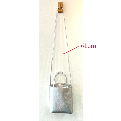ポシェット 本革 ミニショルダー シルバー 日本製 ブランクレ blancle ブランクレ ショルダー S.LEATHER CYLINDER BAG bc1227