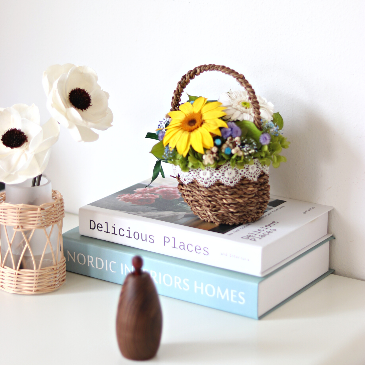 【ギフトラッピング・メッセージカード 無料】プリザーブドフラワー アレンジメント 専門店 ギフト ひまわり 夏 誕生日