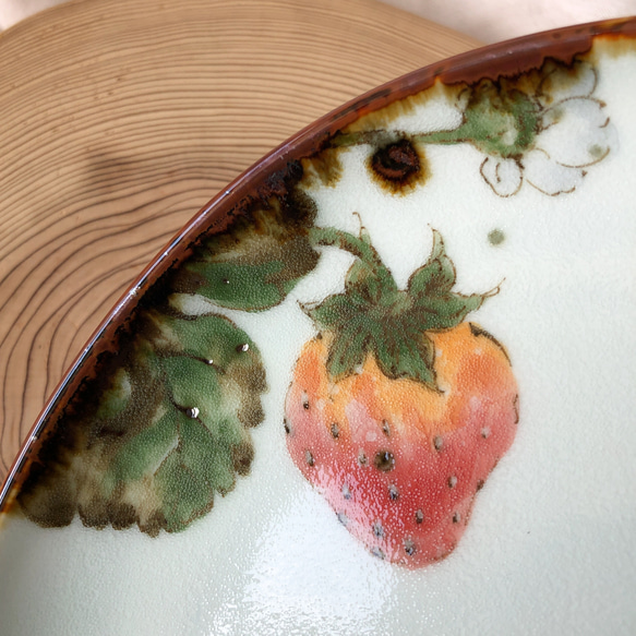 plate     strawberry jam     φ16        ◆新年限定30%off◆ 9枚目の画像