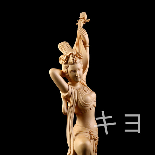 貴重古美術 4点同出 飛天神女 精密細工 実木彫刻 彫刻 キヨ 通販 