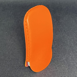 本革マジックマウスケース(小) [革組子]：オレンジ 5枚目の画像