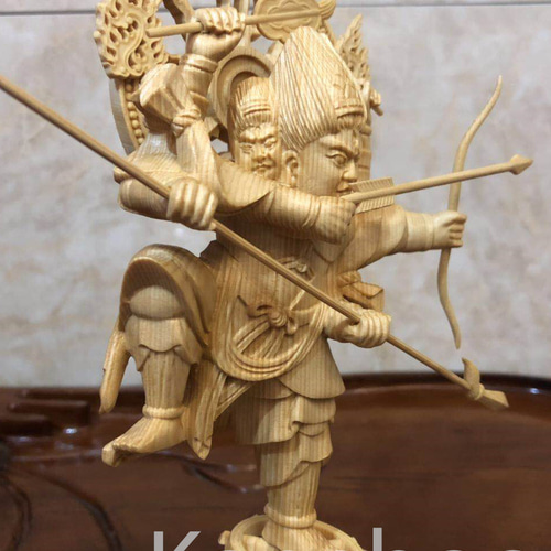 最高級 木彫り 仏像 摩利支天立像 一刀彫 天然木檜材 彫刻 仏教 最高級 木彫り 仏像 摩利支天立像 一刀彫 天然木檜材 彫刻 仏教