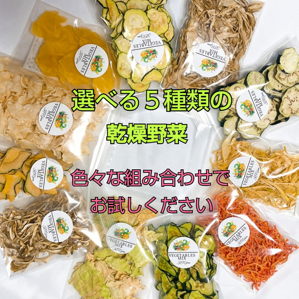 栄養満点たっぷり野菜【選べる5選の乾燥野菜】プチプレゼントに♪プチ  