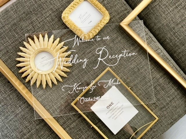 アクリル製ウェルカムボード