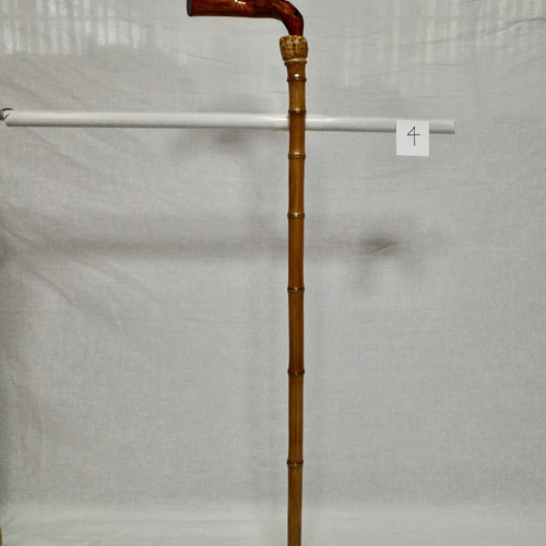 希少 根鞭 ステッキ 杖 竹 工芸品 古道具 骨董 つえ 根ぶち 【公式通販】
