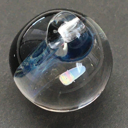 ● blue planet glass （BB）●/ ボロシリケイトガラス/ペンダント/ブループラネット 5枚目の画像