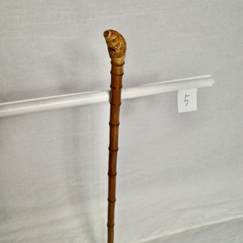 根鞭　ステッキ　竹　杖　アンティーク　ねぶち　曲がり竹 根鞭 ステッキ 竹 杖 アンティーク ねぶち 曲がり竹 - メルカリ