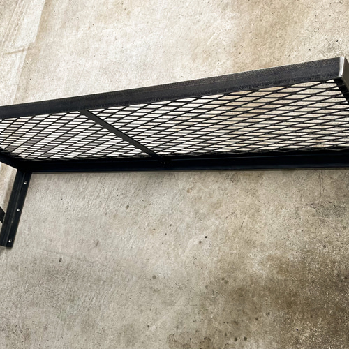 アイアンウォールシェルフB ［幅100㎝］アイアン家具 ラック 壁