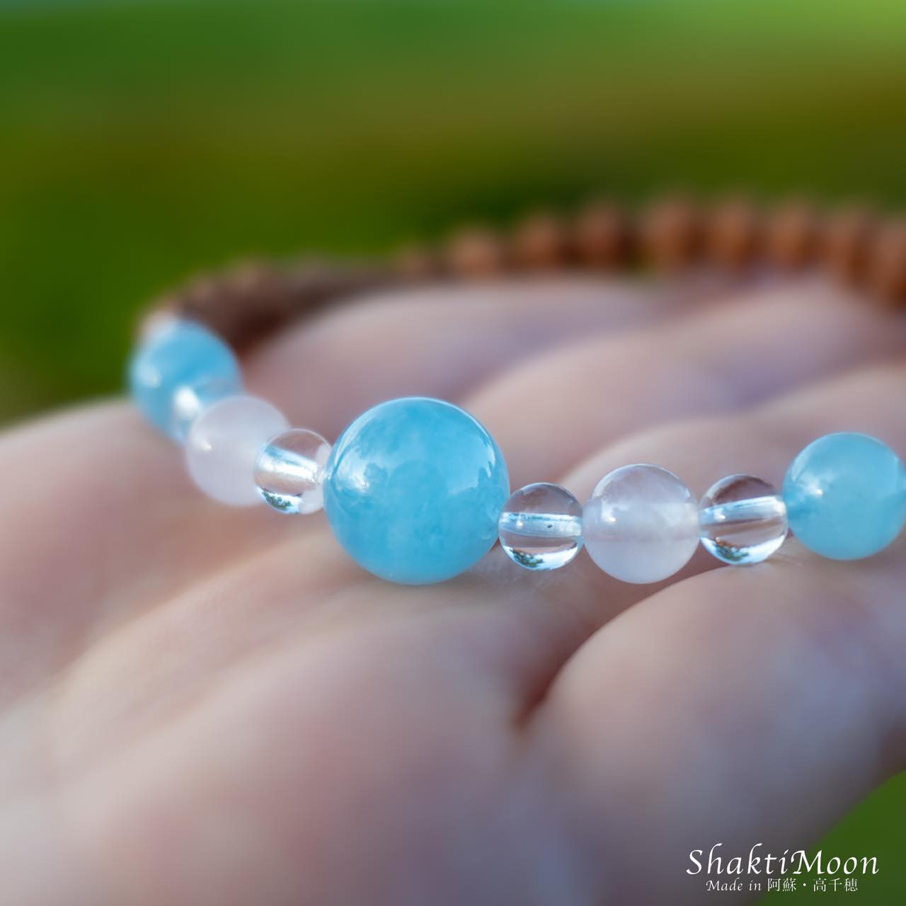 【幸せな結婚生活を送りたいあなたへ！アクアマリン× ローズクォーツ×水晶】レア・希少！極小4mm・5mm・6mm天然石ル