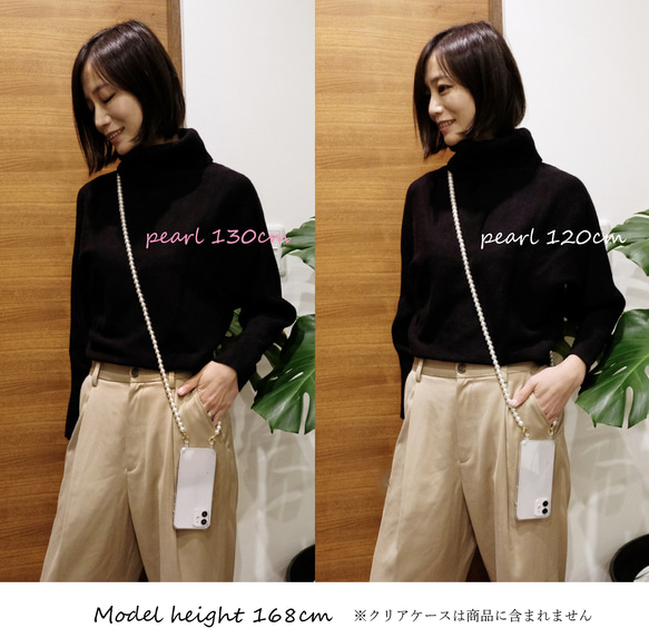 色が選べる ★ スマホショルダー ストラップ付き iphoneケース クラシカルチェック柄 17枚目の画像