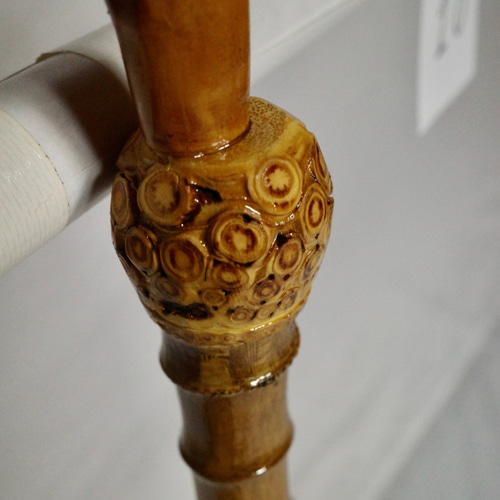 根鞭　ステッキ　竹　杖　アンティーク　ねぶち　曲がり竹 根鞭 ステッキ 竹 杖 アンティーク ねぶち 曲がり竹 - メルカリ