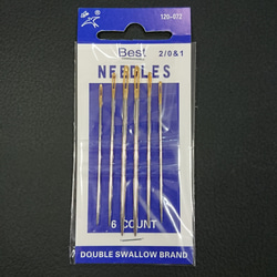 レザークラフト ロウ引き糸 ８色セットＡ+手縫い針６本 2枚目の画像