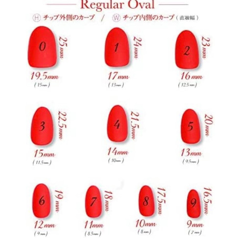 サイズ計測用ネイルチップ ネイルチップ（つけ爪） luna-nail