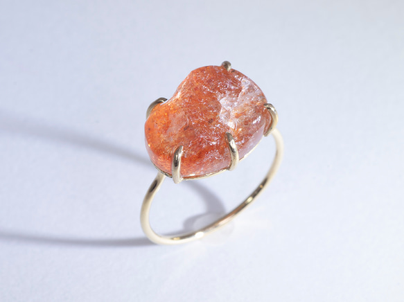 SunStone_6.65ct K18YG Ring 1枚目の画像