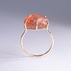 SunStone_6.65ct K18YG Ring 3枚目の画像