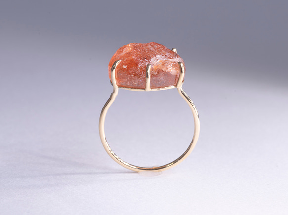 SunStone_6.65ct K18YG Ring 3枚目の画像