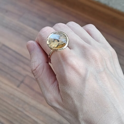 Dendritic Quartz K18 Ring【Futuro/フトゥーロ】 5枚目の画像