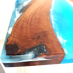 レジン　ローテーブル　無垢材　ツバキ　海岸 8枚目の画像
