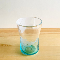 夏コップ　ジンベイザメの親子　グラス　ビアグラス 8枚目の画像