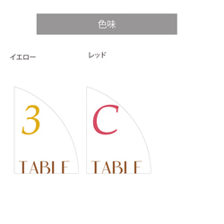 1部100円【テーブルナンバー】円 / 結婚式 3枚目の画像