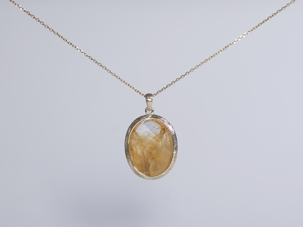 Rutile Quartz K10 Necklace【Petalo/ペタロ】