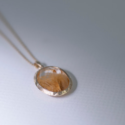 Rutile Quartz K10 Necklace【Petalo/ペタロ】 2枚目の画像