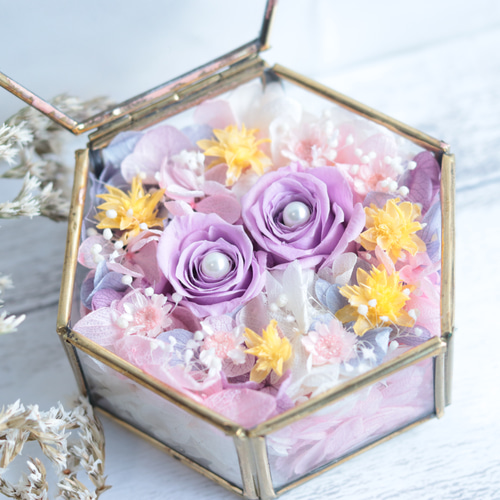 カラーオーダーOK】“ホワイト＆カラフルパステル”の小箱アンティーク