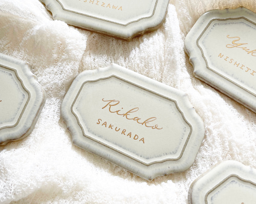 美濃焼　タイル　席札 モロッカンネームプレート[席札] – moss*design