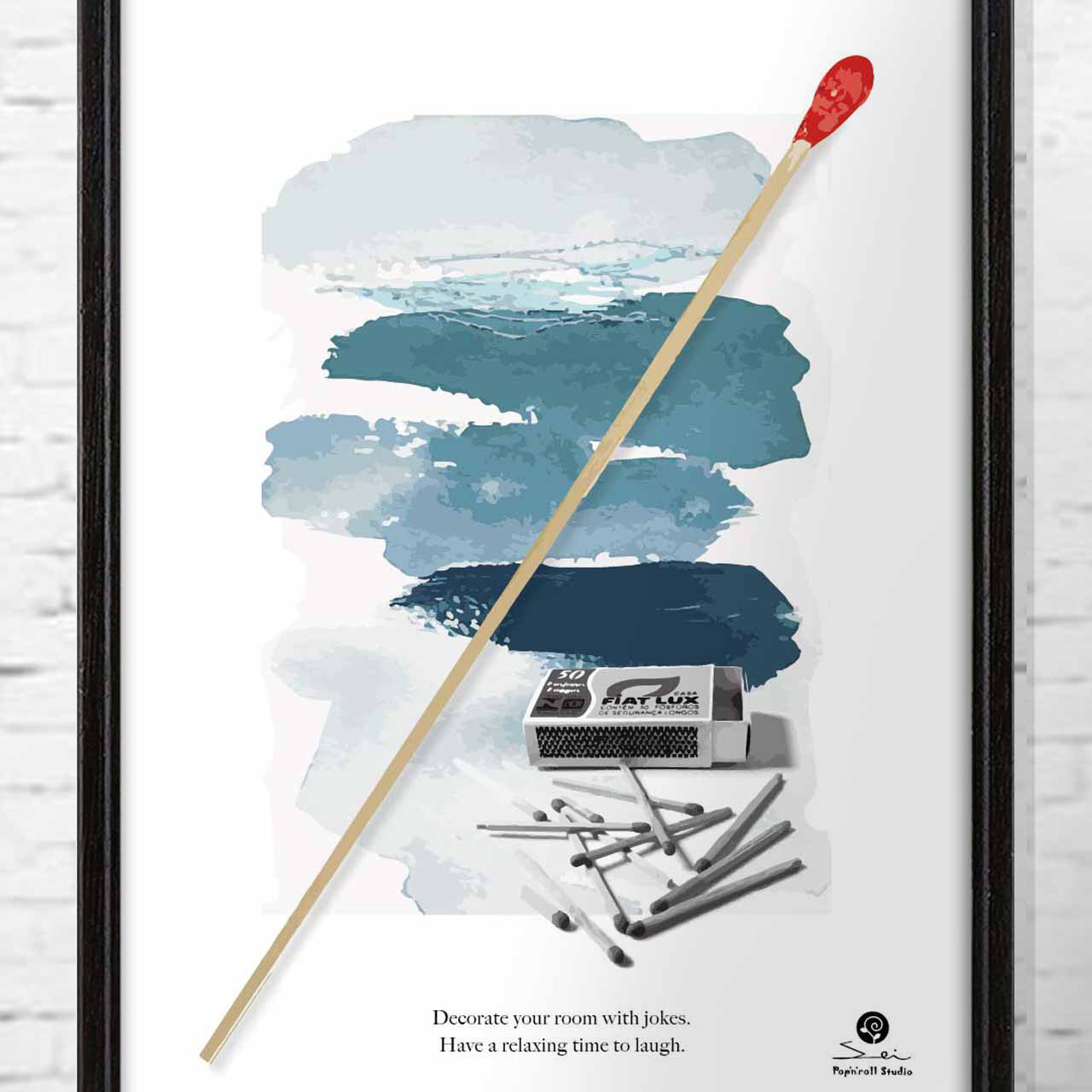 北欧の長いマッチ　マッチ　送料無料　アート　 ポスター　アートポスター 187