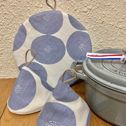 ストウブ 20センチ鍋敷 三角鍋つかみ レッドピンク その他インテリア