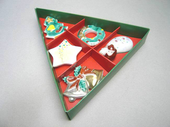 ◆商品番号 3447 京のクリスマス箸置きセット 1枚目の画像