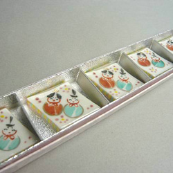 ◆商品番号 3473 豆雛箸置きセット 5枚目の画像