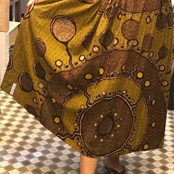アフリカンスカート　アフリカンファブリック　アフリカン　アフリカ布　スカート 1枚目の画像