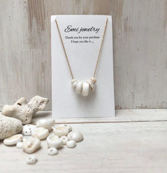 プカシェル ネックレス 40cm ネックレス・ペンダント Emi jewelry 通販