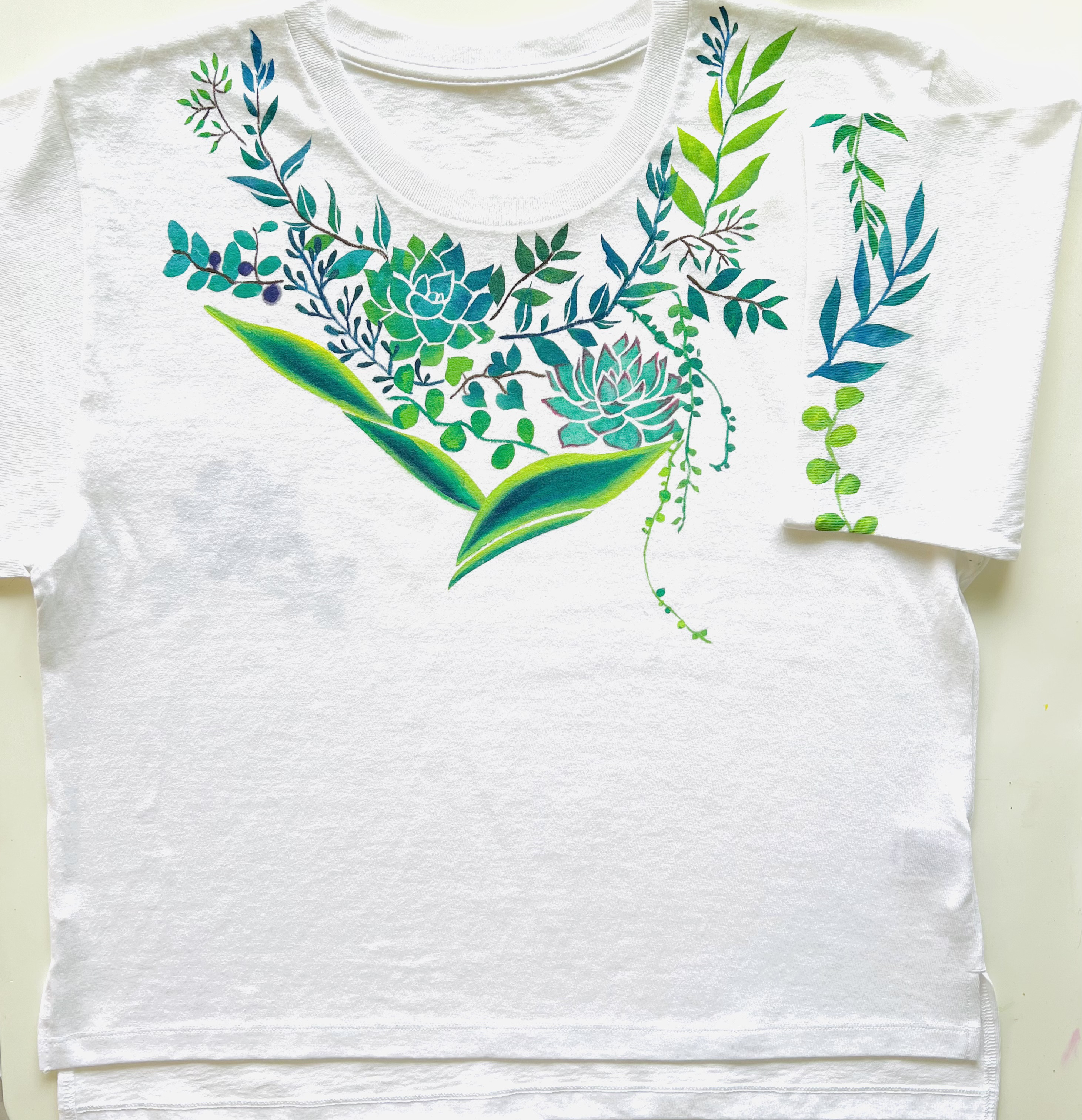 New！2022》ボタニカル オーバーサイズTシャツ Tシャツ natural