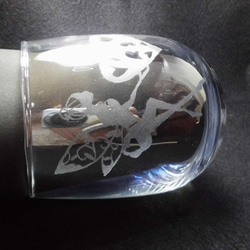 グラスリッツェン　ハートと妖精　カップグラス(オーロラクリア) 2枚目の画像
