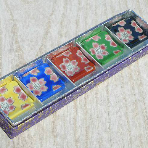 ◇商品番号 3814 花友禅箸置き セット 箸・箸置き 松韻堂 通販