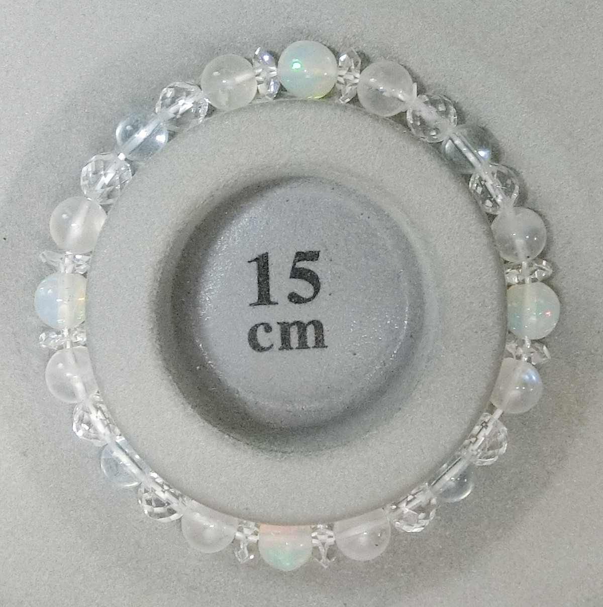 エチオピアオパールとムーンストーンのブレスレット【15㎝】
