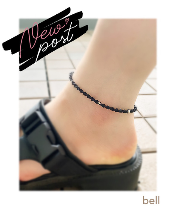 Amazon.co.jp: ラバーアンクレットゴムアンクル足首ミサンガ