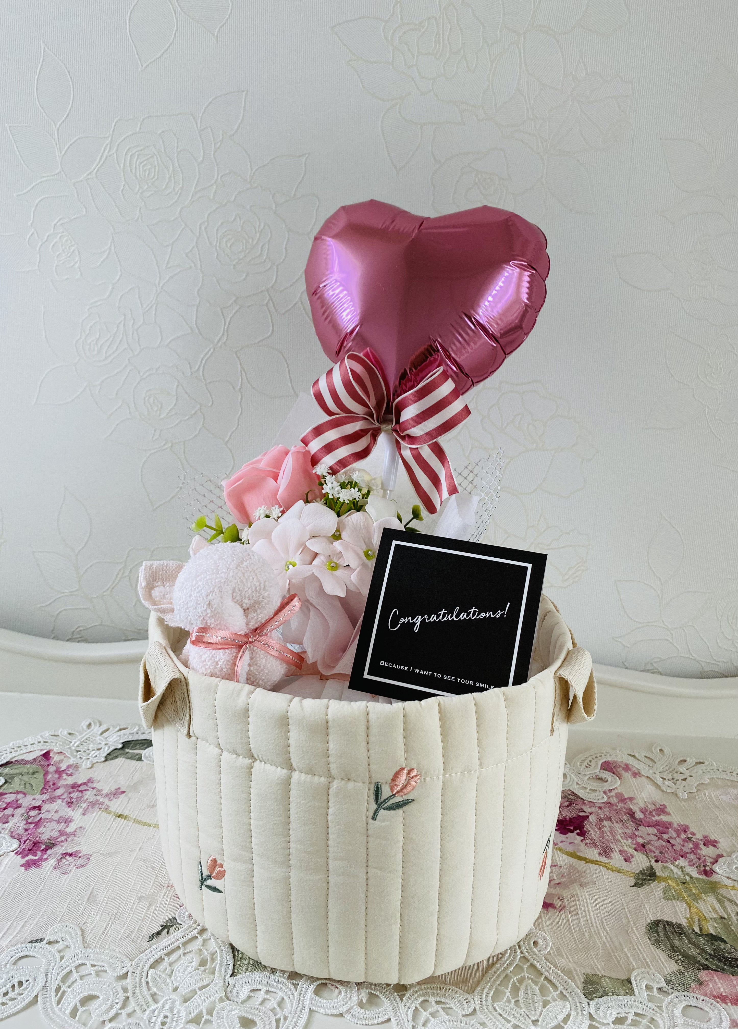 おむつケーキ　収納バック　出産祝い