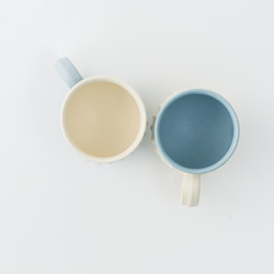 【晋六窯】PELICAN SHINOGI MUGCUP／BLUE（青）可愛い陶器のマグカップ 7枚目の画像