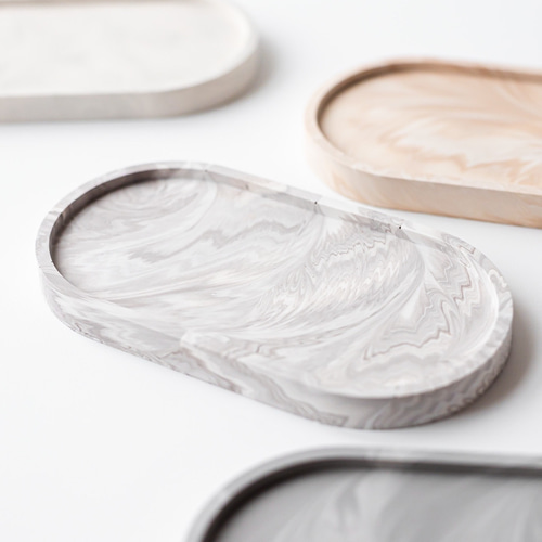 置くだけでおしゃれに アクセサリートレイ ココア その他インテリア