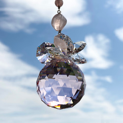 クリア&リセット♡キラキラ輝く天然石＆Swarovskiとフロストのサン