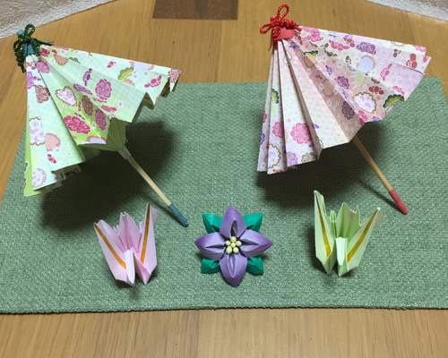 オーダー承ります《ハンドメイド》千代紙で作る祝い鶴…敬老の日結婚式