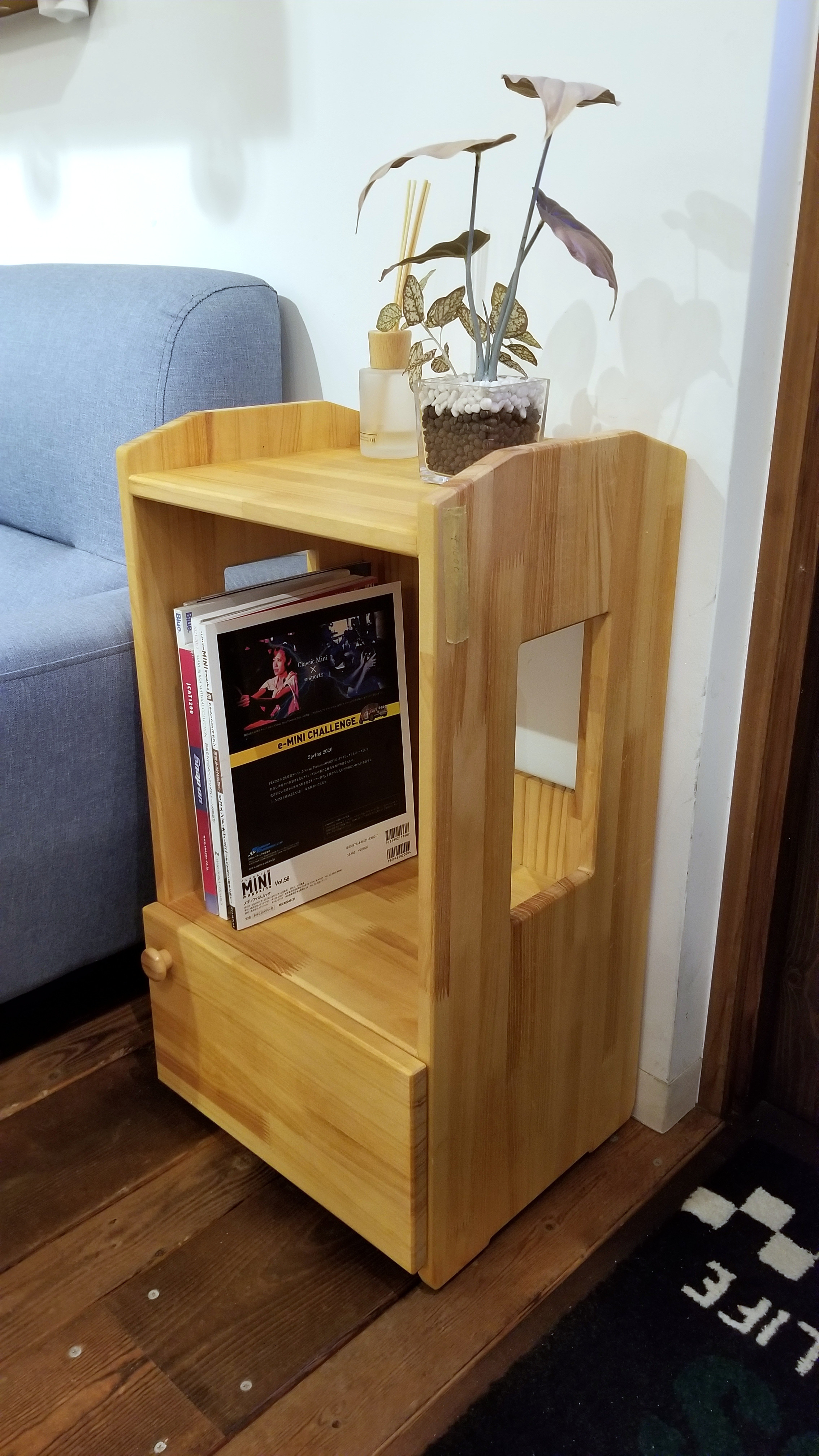 ハンドメイド】ブルックリンスタイル キャスター付きワゴン