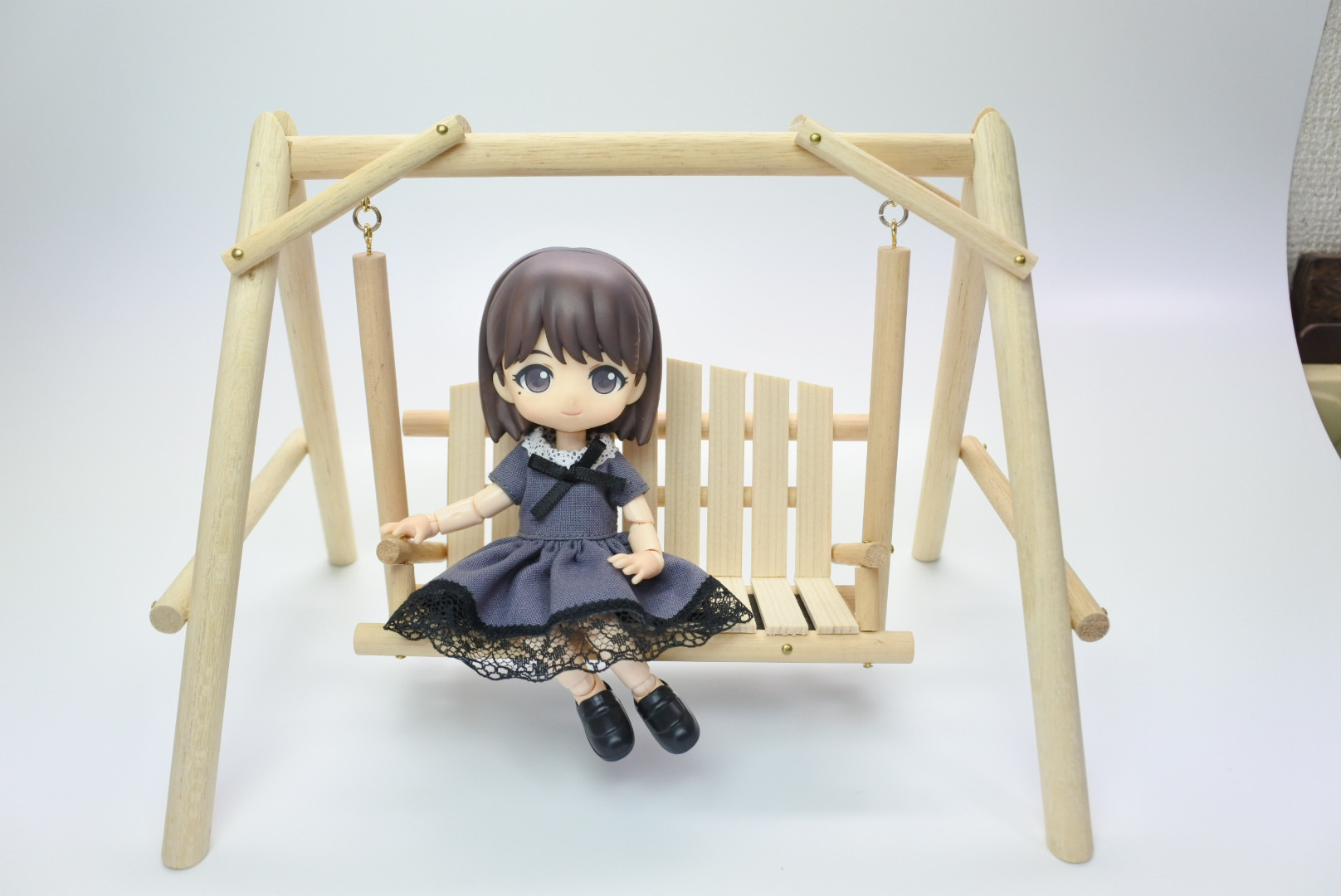 木製 ミニチュア ブランコ  「 ブラウン」　 ミニチュア家具       ブランコ 4,316円