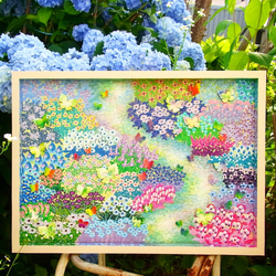 【原画】微笑みの花庭　●クーポン利用不可 1枚目の画像