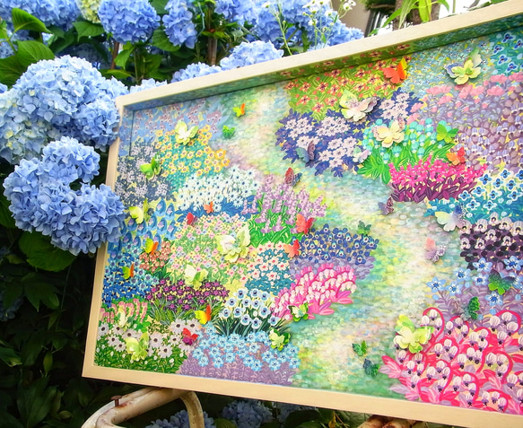 【原画】微笑みの花庭　●クーポン利用不可 3枚目の画像