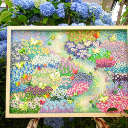 【原画】微笑みの花庭　●クーポン利用不可 4枚目の画像